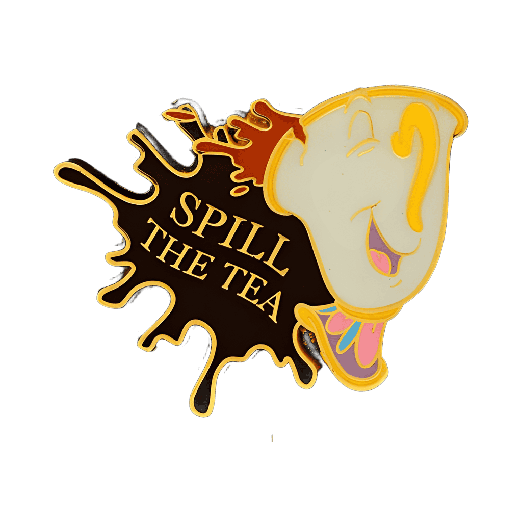 Beauty and the Beast Chip Spill the Tea Disney pin