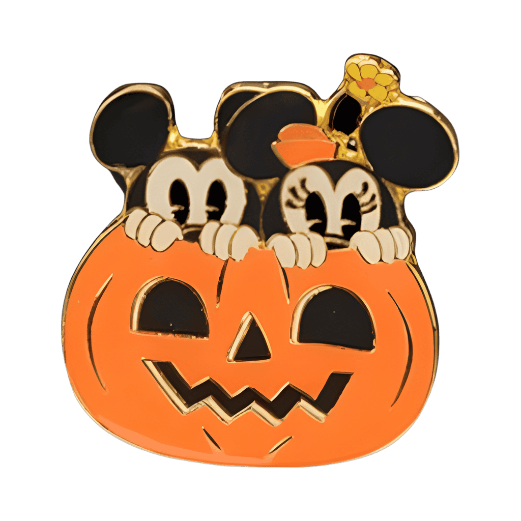 Mickey and Minnie in Pumpkin Disney pin
