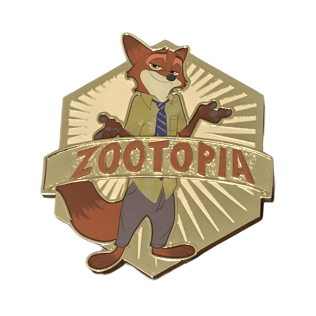 Nick Wilde Shrugging Disney pin