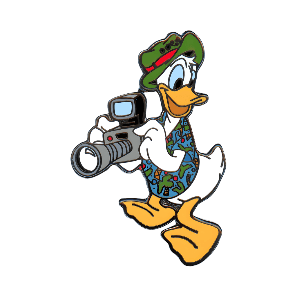 Tourist Donald Holding a Camera Disney pin