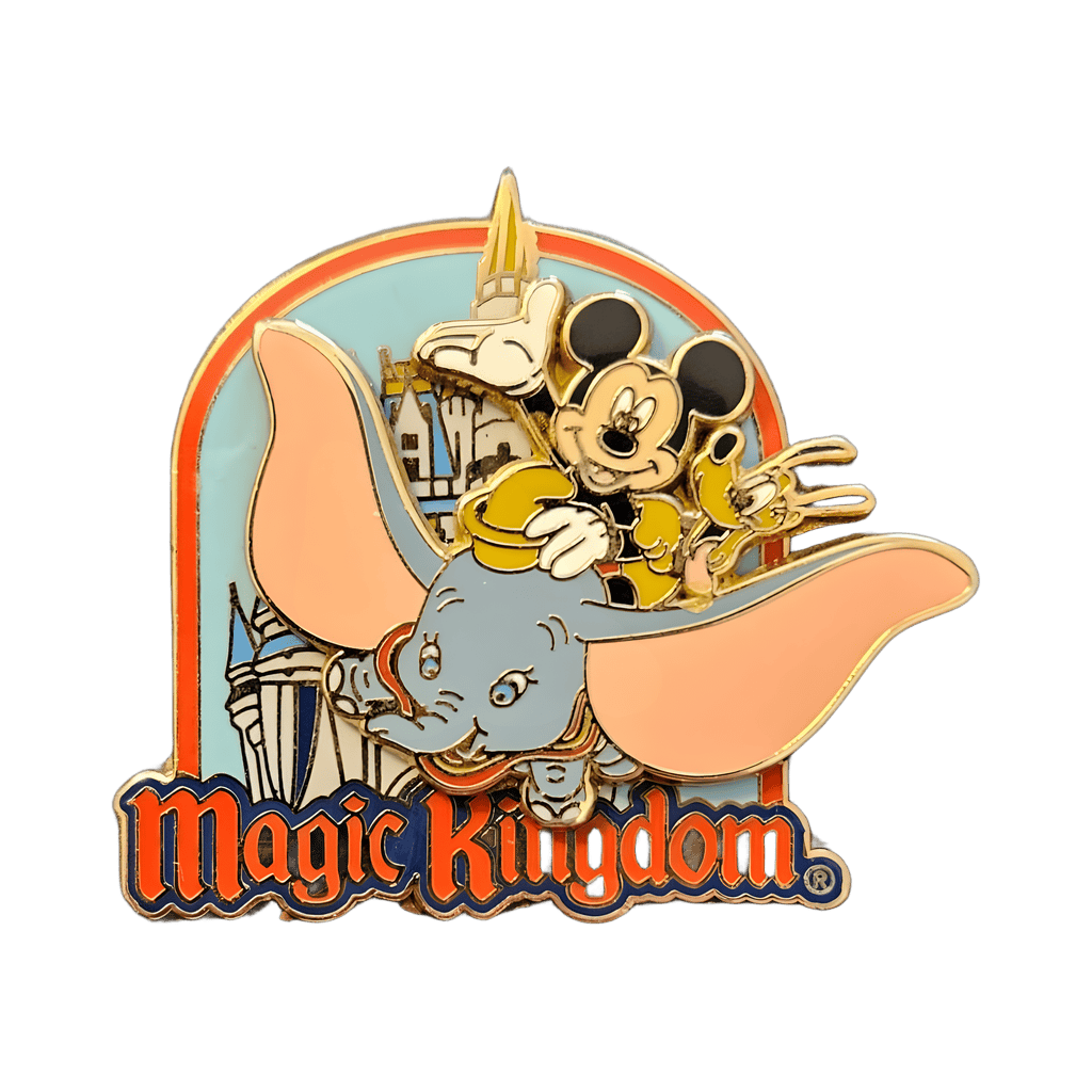 Magic Kingdom - Mickey and Pluto on Dumbo the Flying Elephant Disney pin