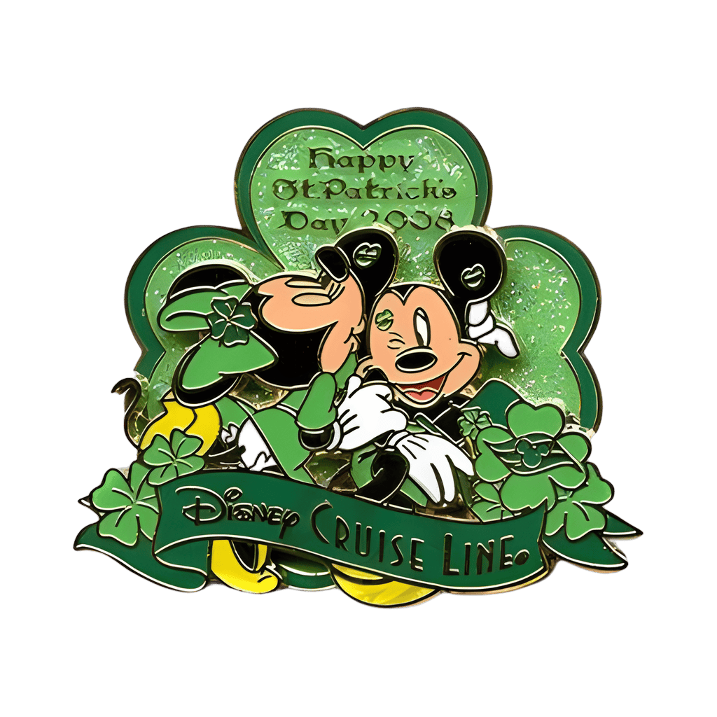 St. Patrick's Day 2008 - Minnie & Mickey Disney pin