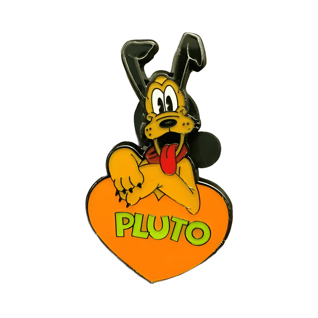 Pluto With Orange Heart Disney pin
