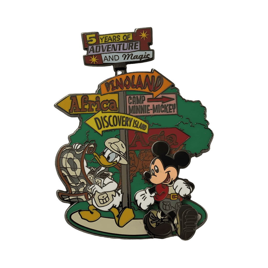 Donald and Mickey at Animal Kingdom Disney pin
