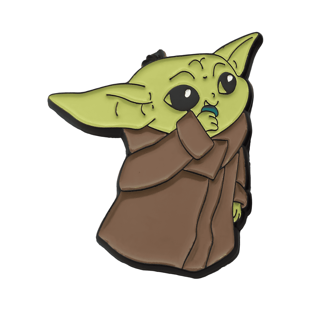 Grogu (The Child) Eating a Cookie Disney pin