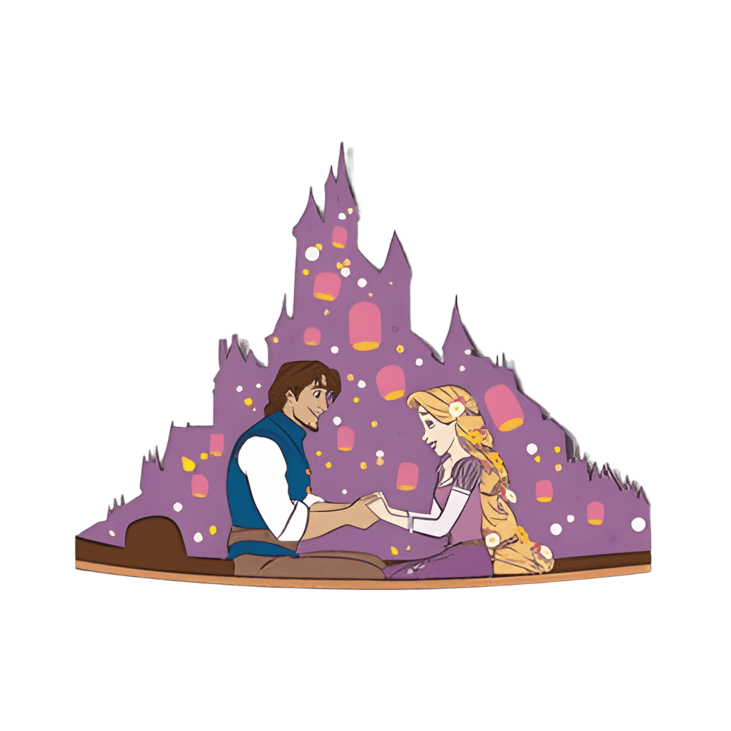 Kingdom Romance - Rapunzel & Flynn Disney pin