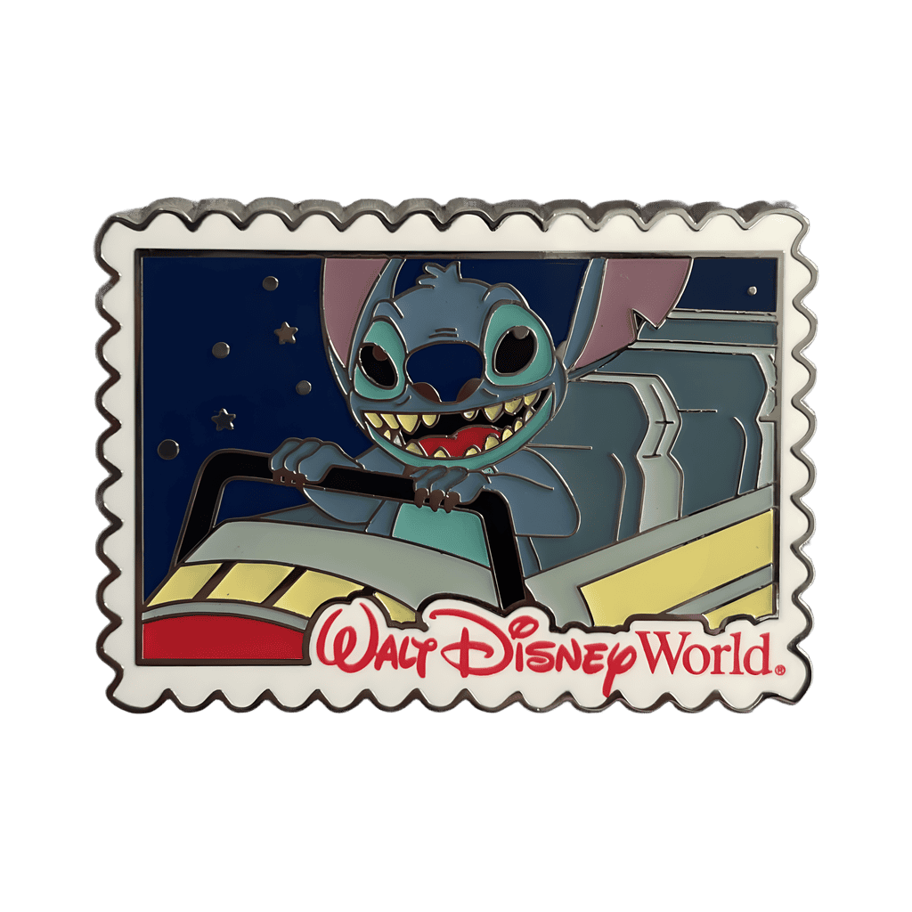 Stitch on Space Mountain Disney pin