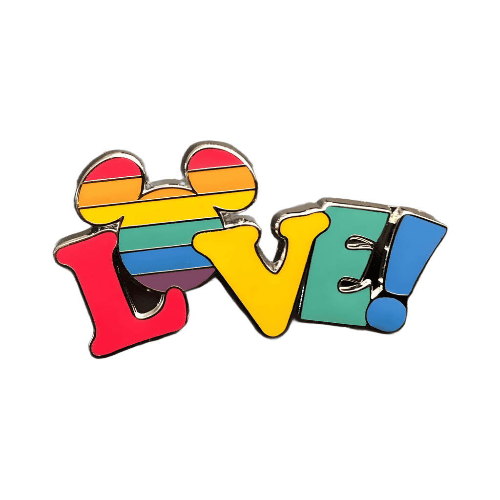 Rainbow Love Disney pin