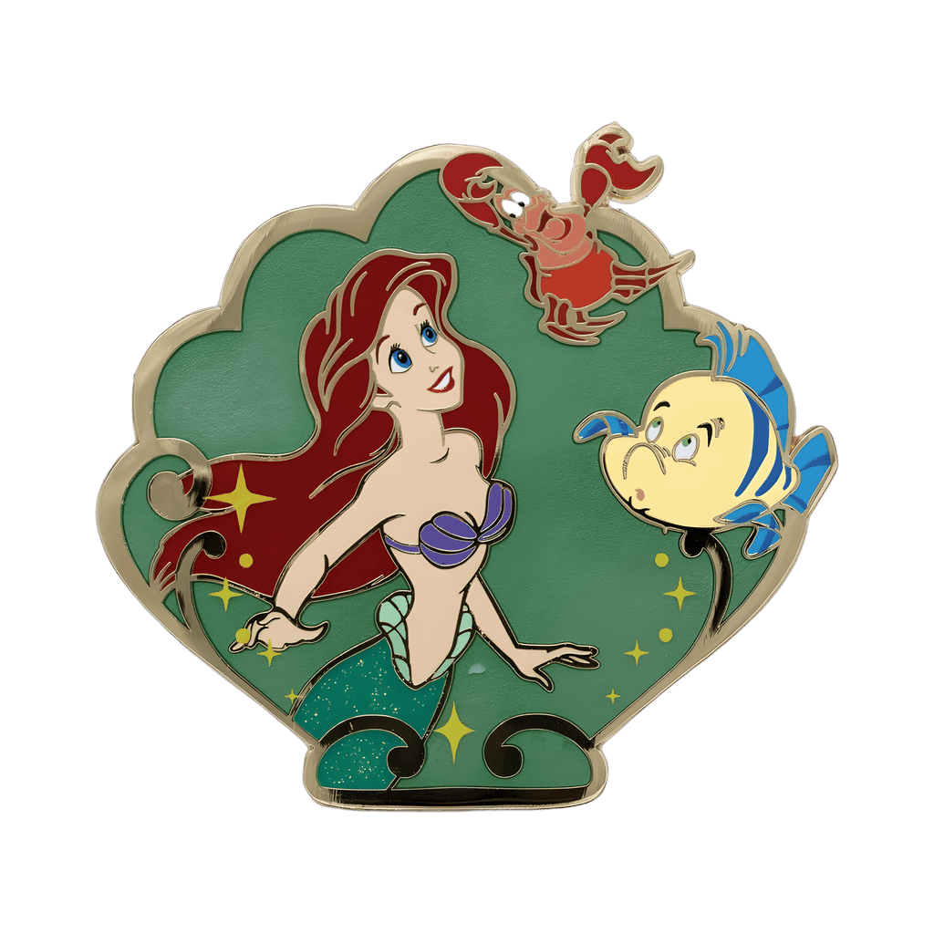 Ariel with Sebastian and Flounder Disney pin