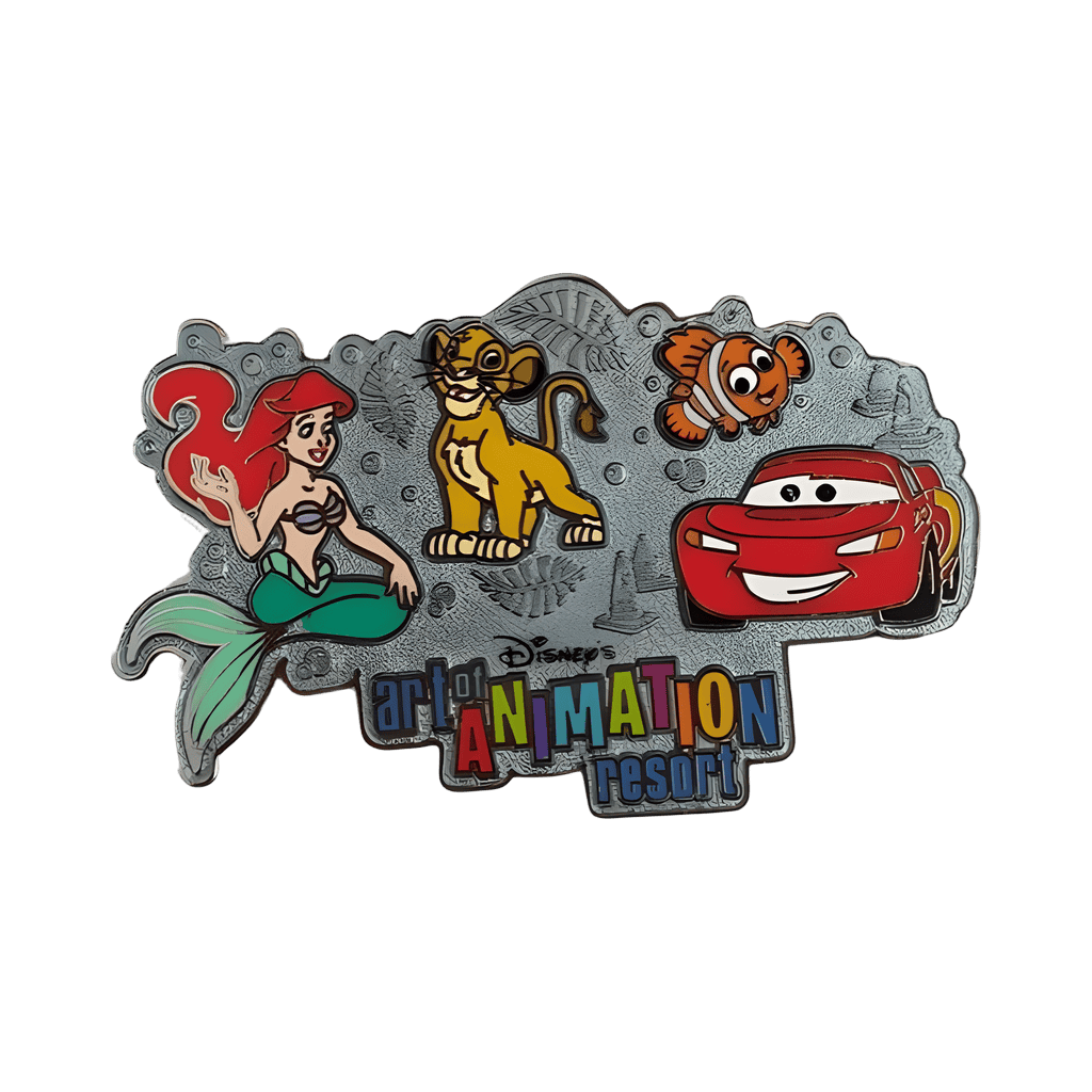 Ariel, Simba, Nemo and Lightening McQueen Disney pin