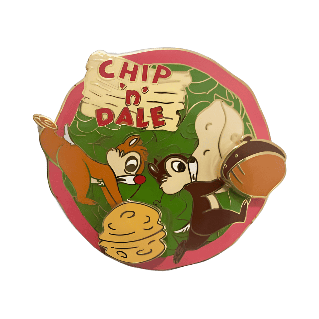 Chip and Dale Autumn Nuts Spinner Disney pin