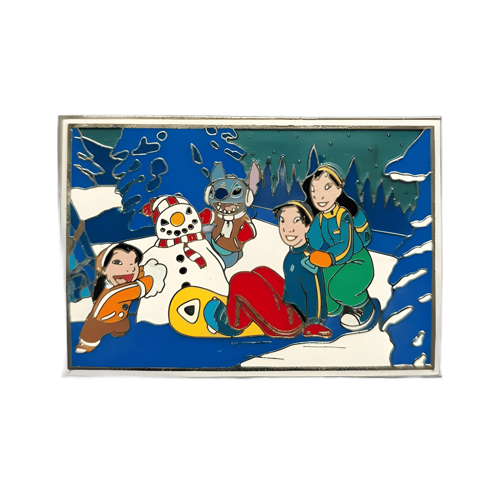 Stitch - Post Card #3 - Winter Scene Disney pin