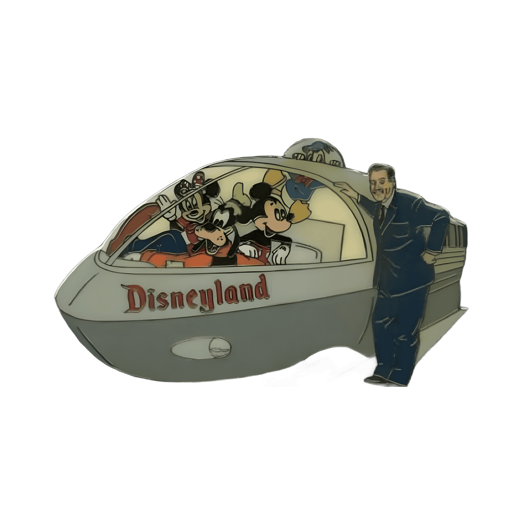 Walt, Mickey and Friends - Disneyland Monorail - Prototype Disney pin