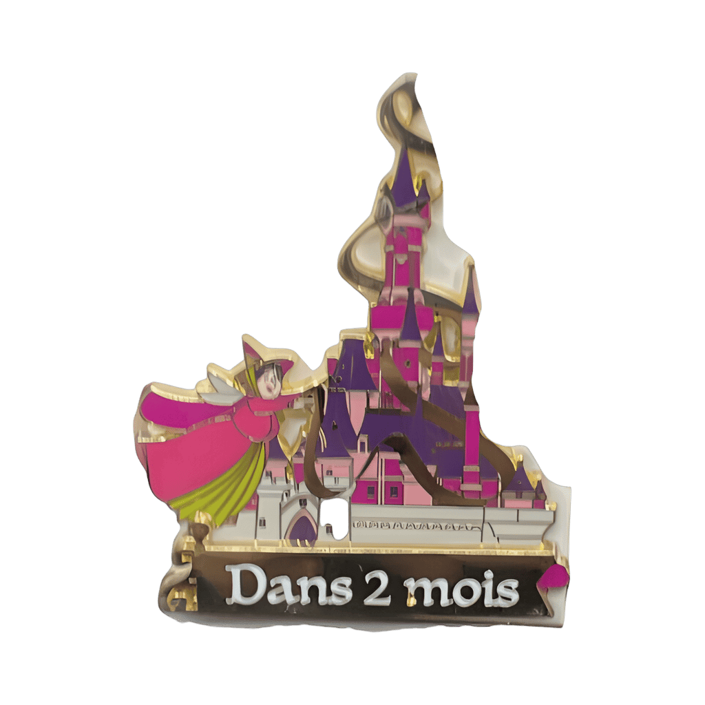 Countdown 2 months - Flora flying over the castle Disney pin