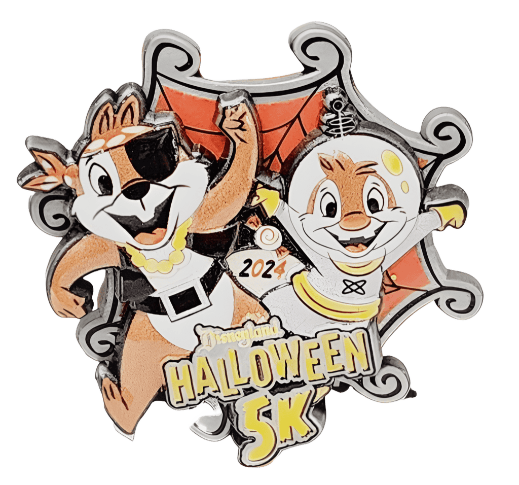 Halloween 5K - Medal - Chip & Dale Disney pin