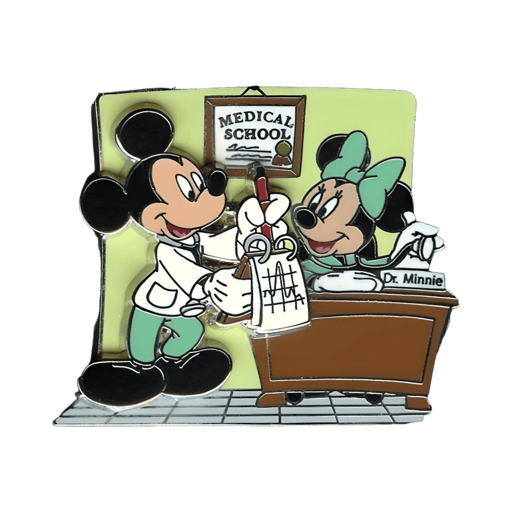 Doctor Minnie and Mickey Disney pin
