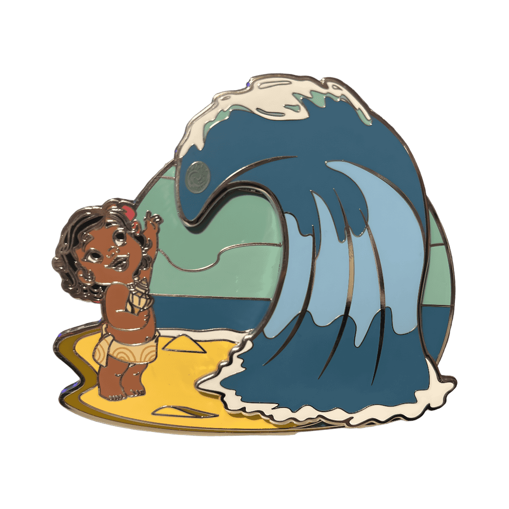 Young Moana Ocean Waves Disney pin