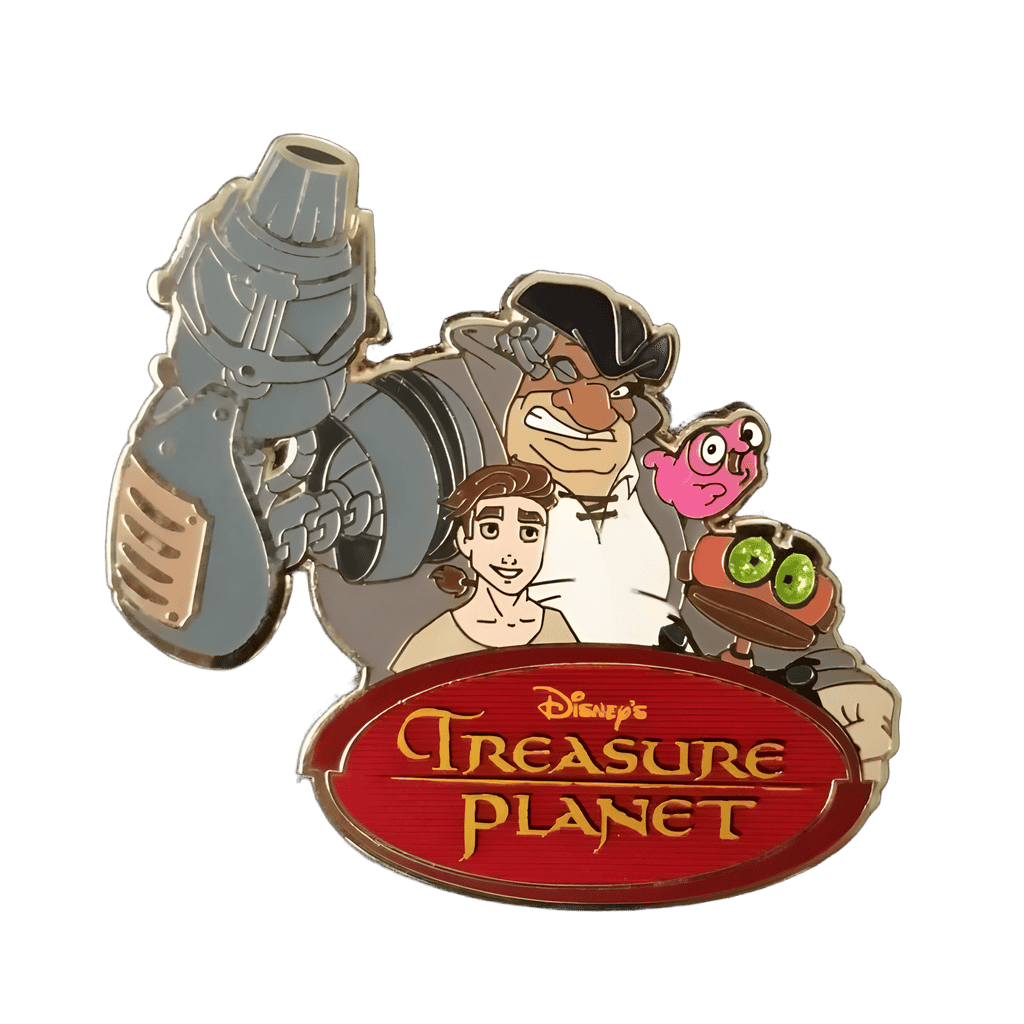John Silver, Jim, Morph and Ben Disney pin
