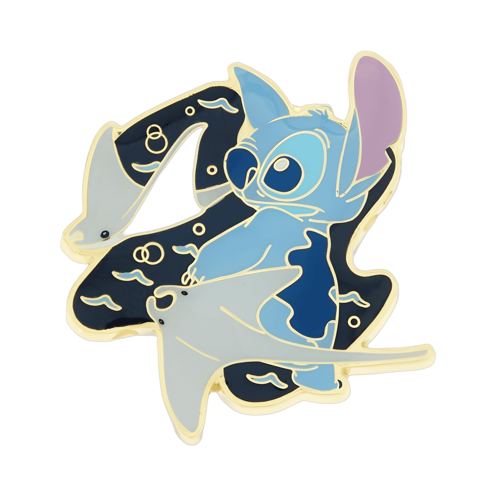 Stitch with Manta Rays Disney pin