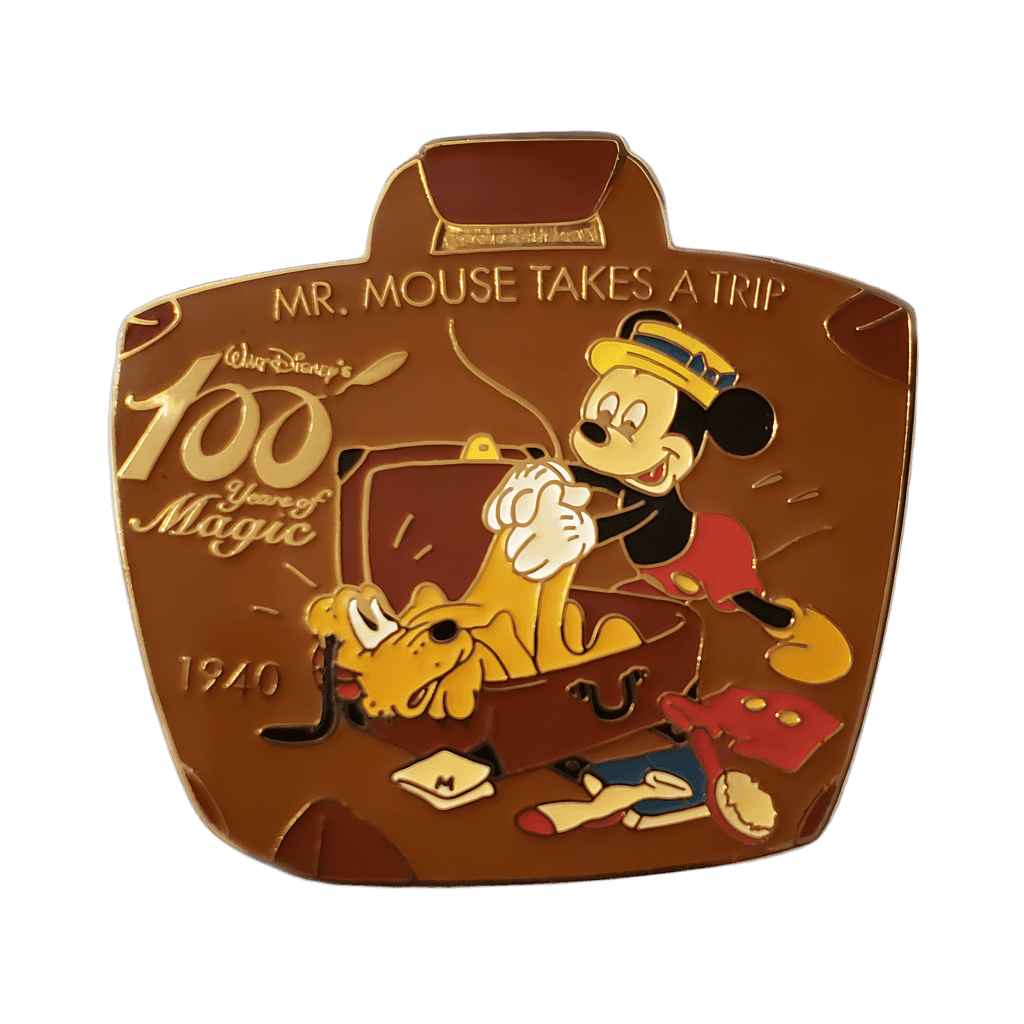 Mickey & Pluto in "Mr. Mouse Takes a Trip" Disney pin