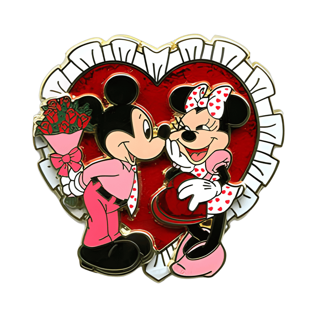Valentine's Day Gift Exchange (Mickey & Minnie) Glitter/3D Disney pin