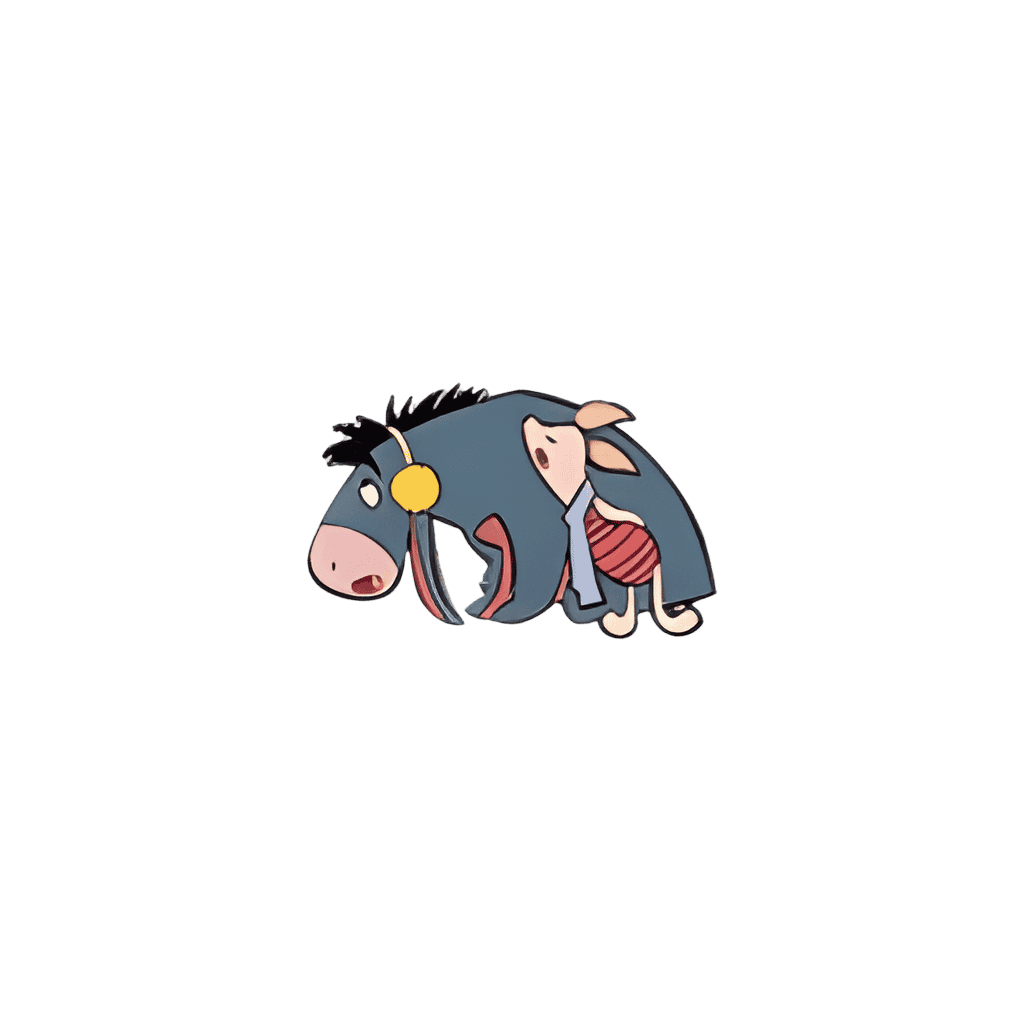 Days 5 Through 8 Pin Set - Eeyore and Piglet Caroling Disney pin