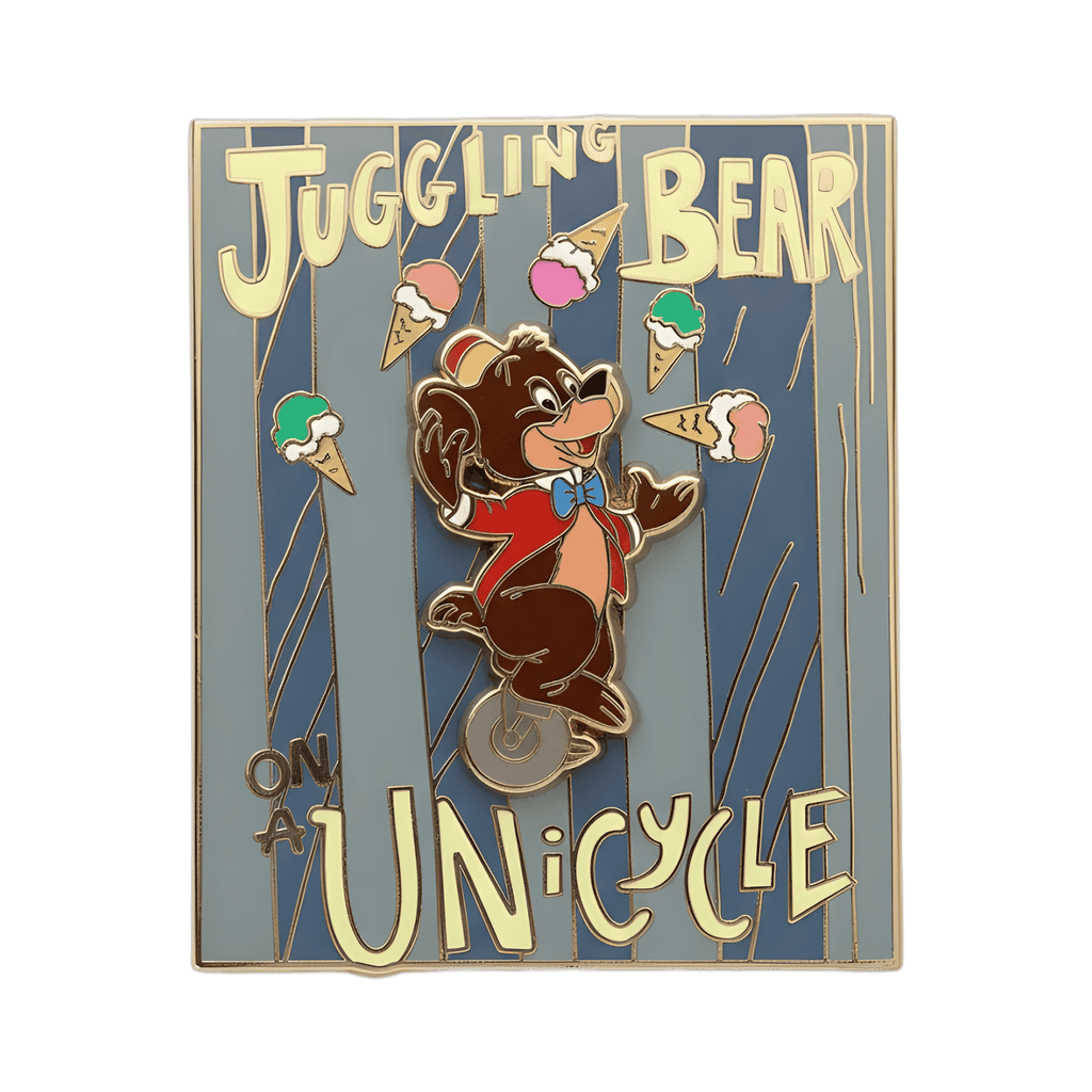 Bongo the Juggling Bear on Unicycle Disney pin