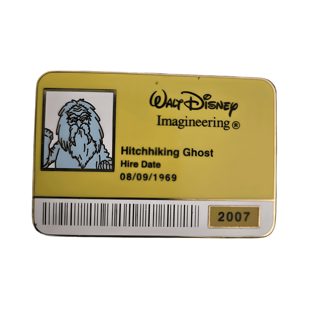 Hitchhiking Ghost (Gus) ID Badge Disney pin