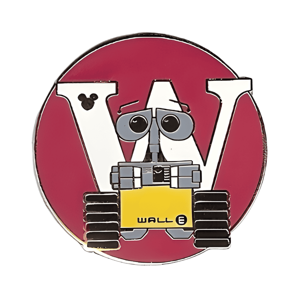 W for Wall-E Disney pin