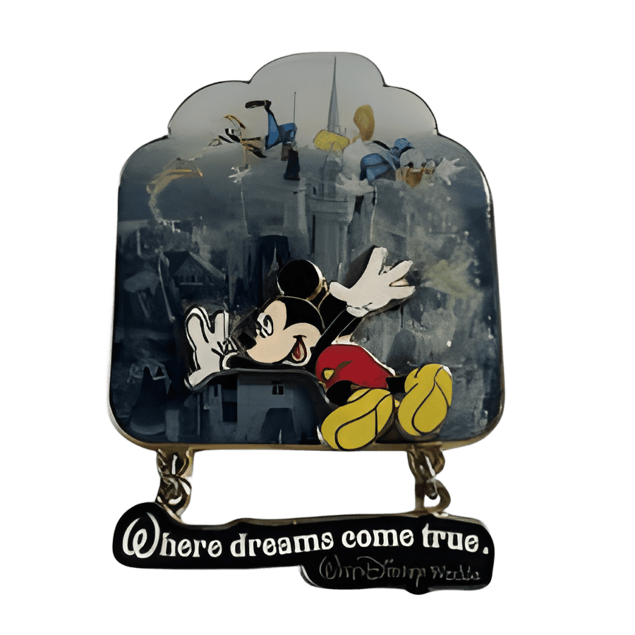 Mickey and Friends Flying Over Cinderella Castle Disney pin
