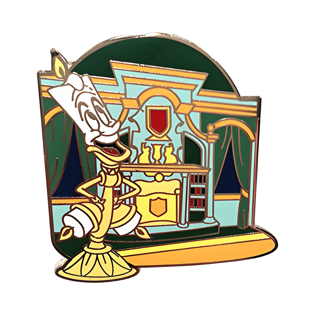 Lumiere at Enchanted Tales with Belle Disney pin