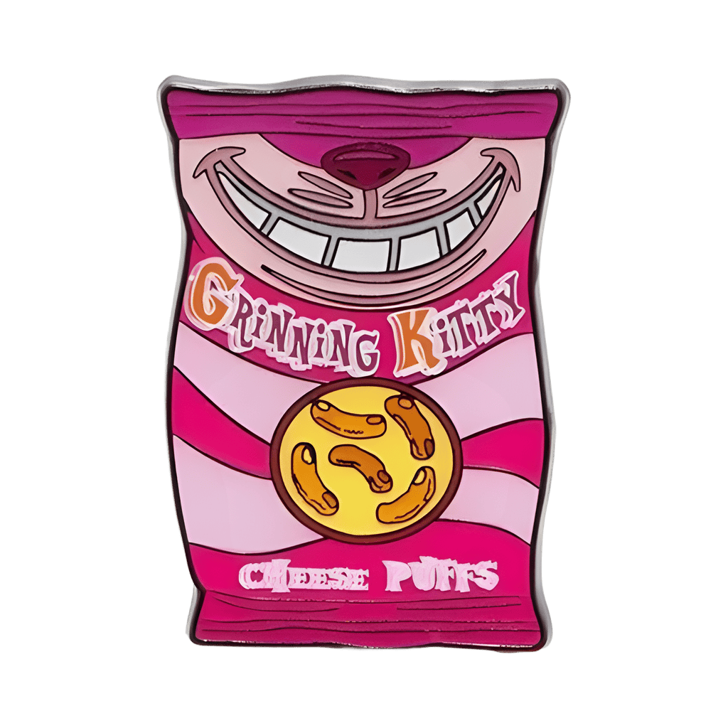 Grinning Kitty Cheese Puffs - Cheshire Cat Disney pin