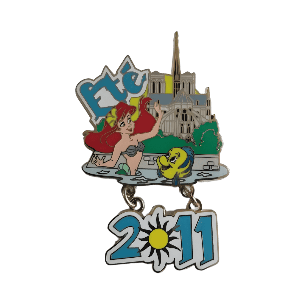 Été 2011 Ariel and Flounder Disney pin