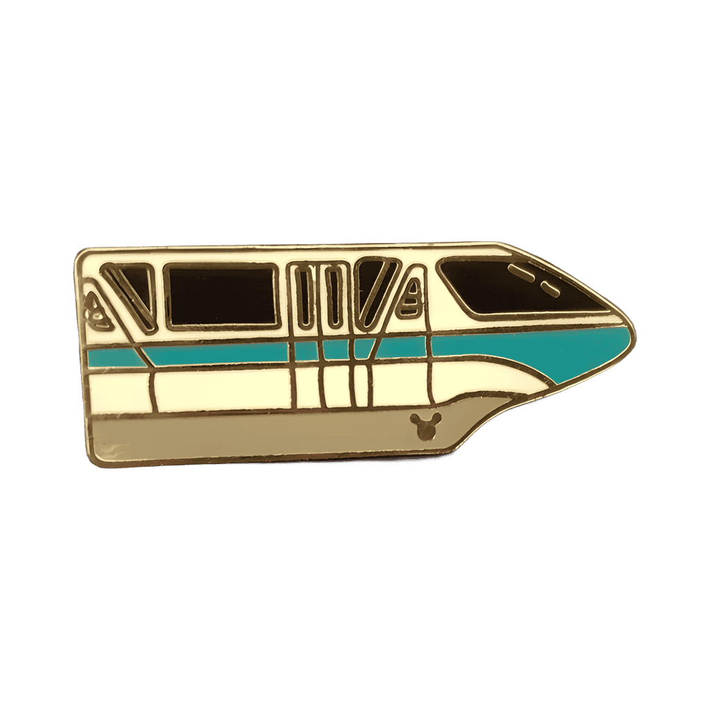 Monorail Teal Disney pin