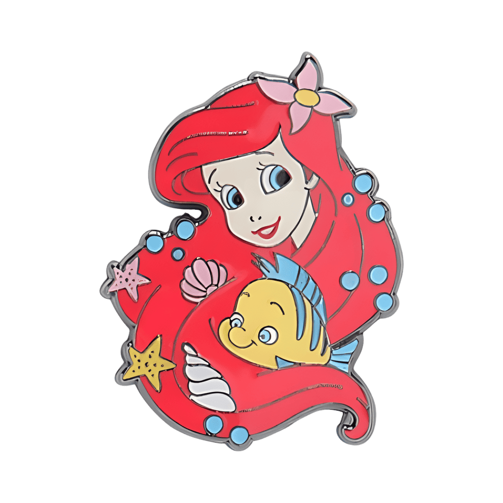 Ariel & Flounder Disney pin