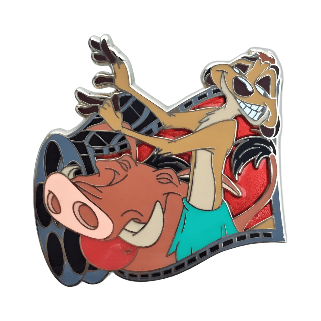 Have A Laugh Framed Pin Set - Timon & Pumbaa Hula Dancing Disney pin