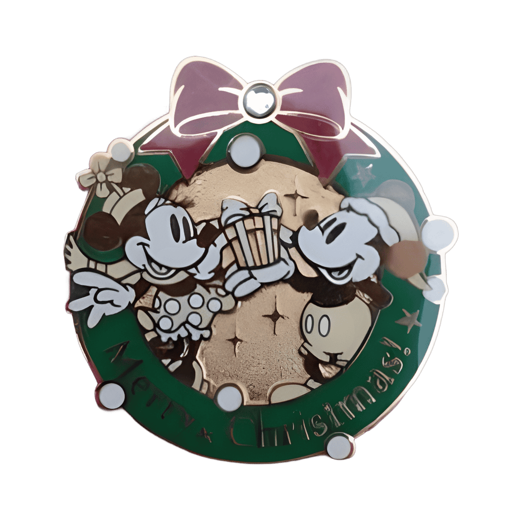 Merry Christmas Wreath Disney pin