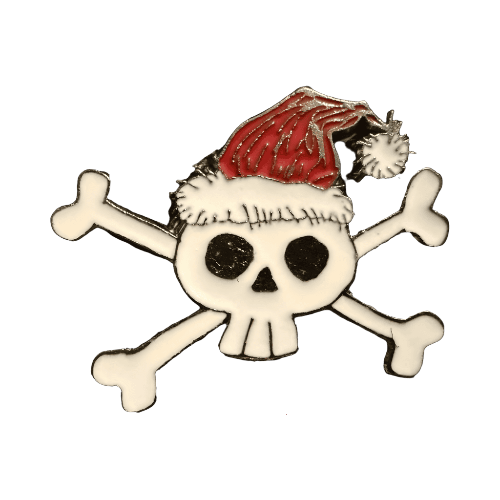 Santa Hat Skull Crossbones Disney pin