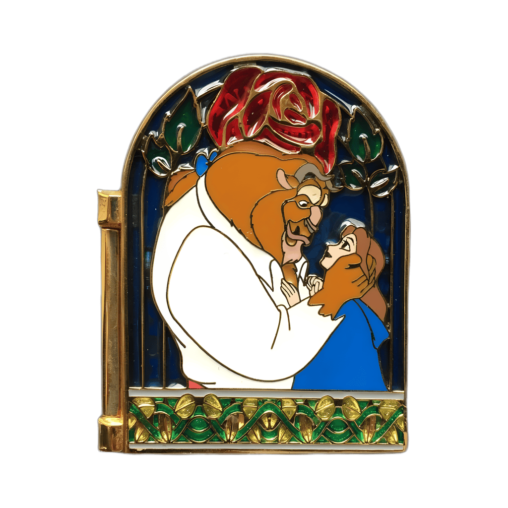 10th Anniversary Hinged Light-up Stained Glass Disney pin
