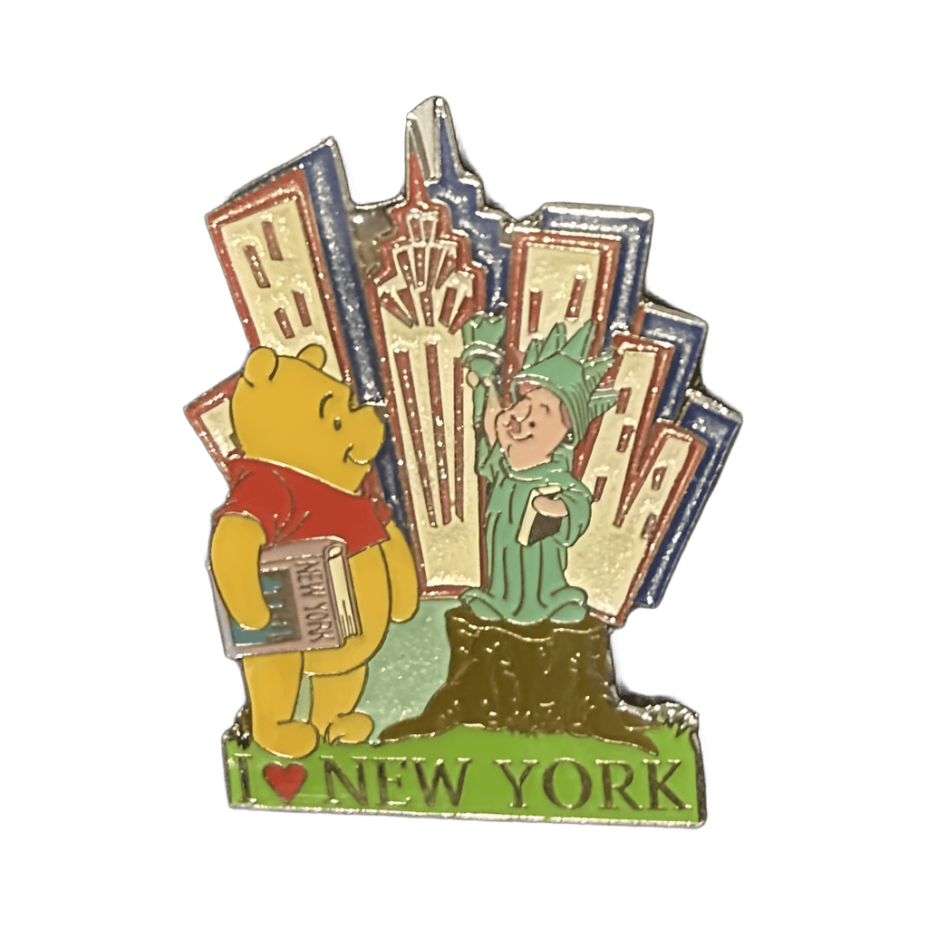 Pooh and Piglet I heart New York Disney pin
