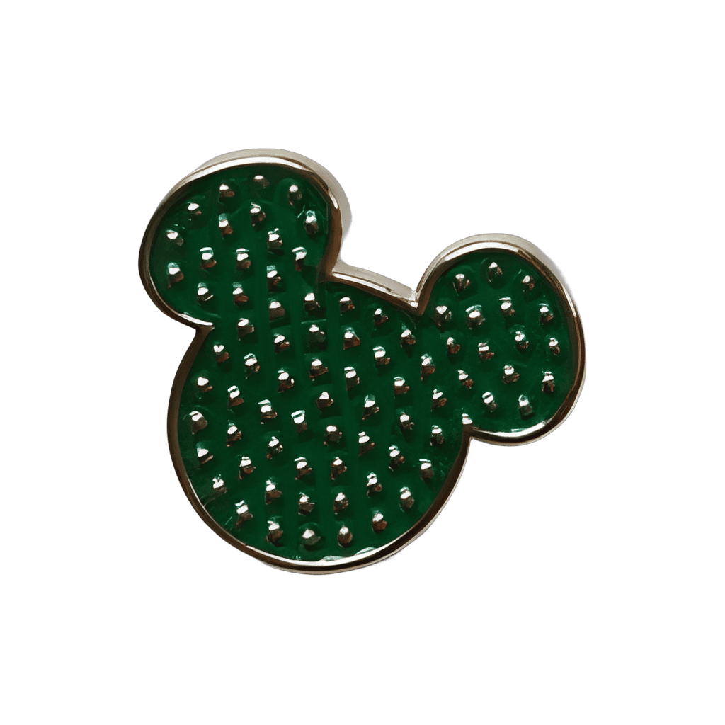 Green Mickey Head Disney pin