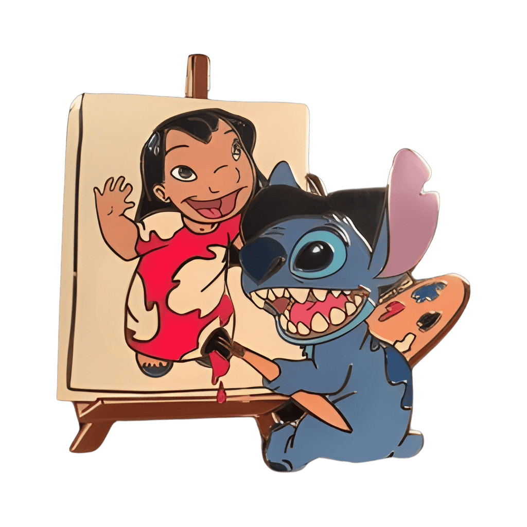 Stitch Painting Lilo Disney pin