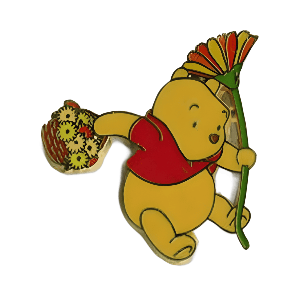 Gerbera Pooh- Basket of Flowers Disney pin