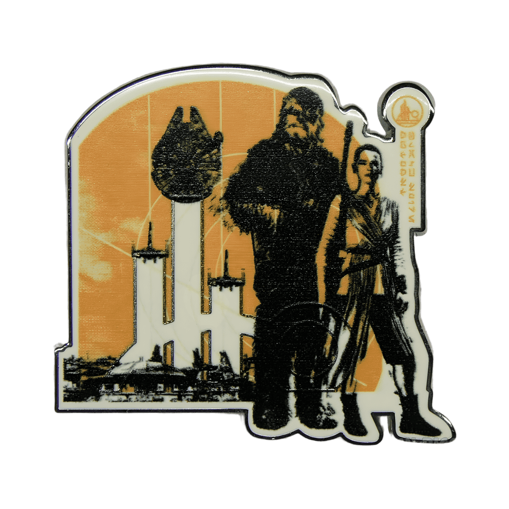 Rey and Chewbacca - Star Wars Resist Lanyard Starter Set - Galaxy's Edge Disney pin