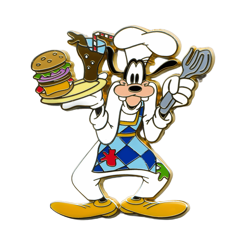 Chef Goofy with a Burger and a Soda Disney pin