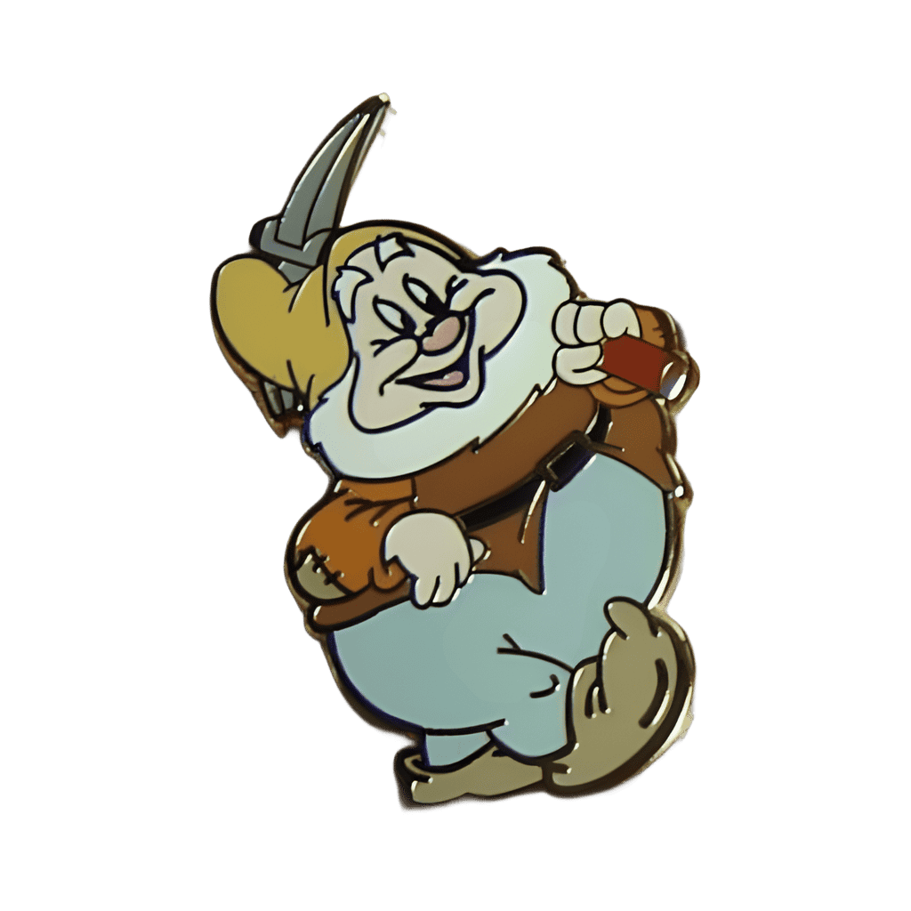 Happy Carrying Pickaxe Disney pin
