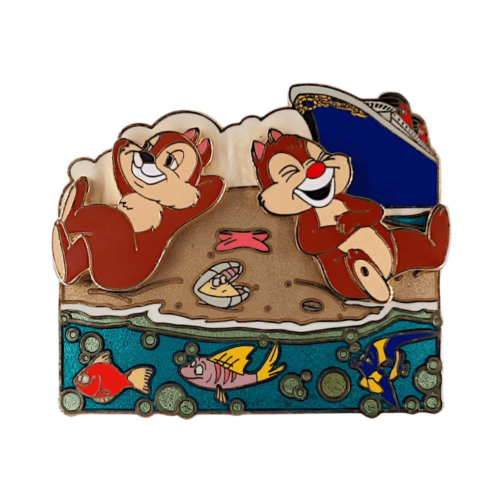 Chip and Dale at the Beach Disney pin