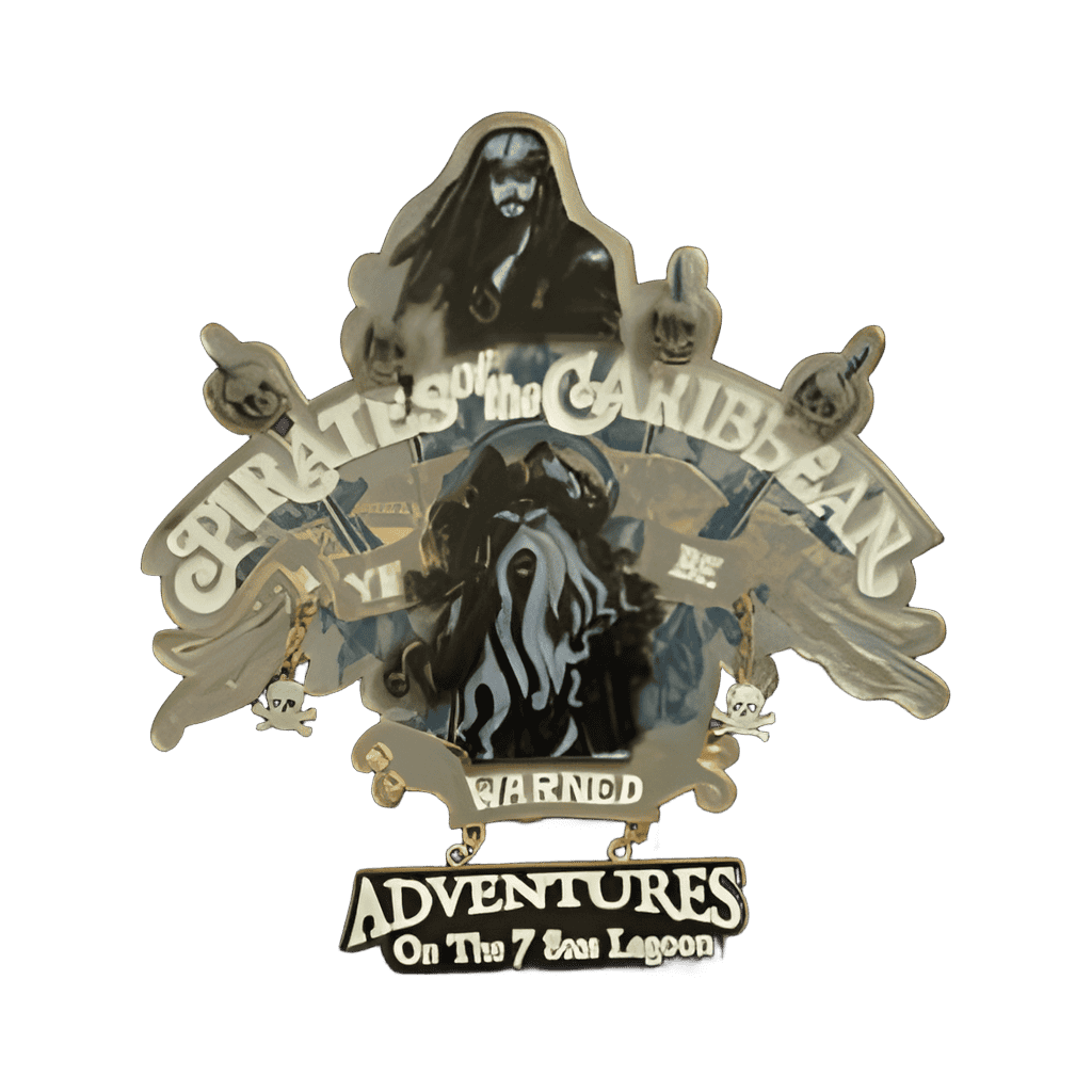 Captain Jack Sparrow Super Jumbo — Ye Be Warned Disney pin