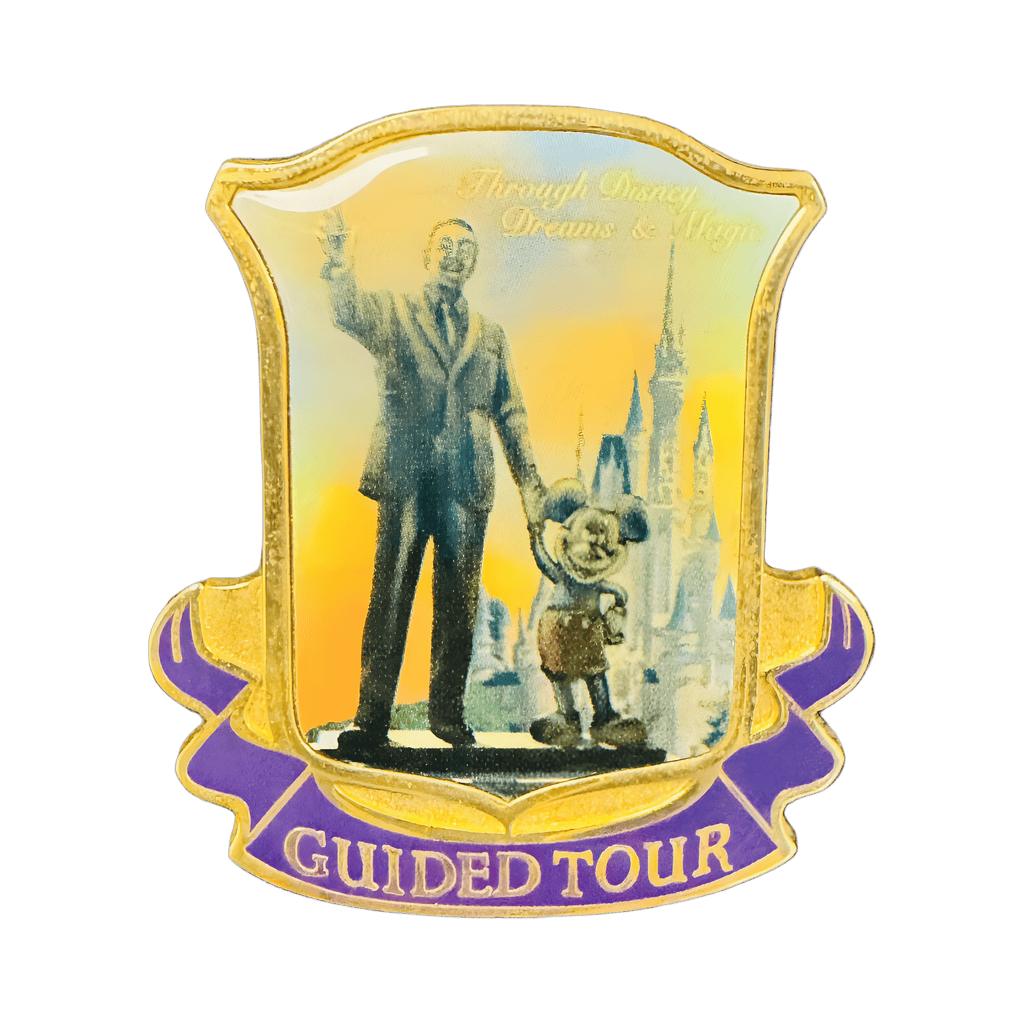 Walt Disney and Mickey - Partners Statue - Purple with Blue Sky - Cast Exclusive Disney pin