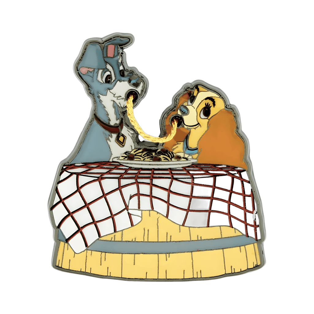 Lady and The Tramp Spaghetti Scene Disney pin